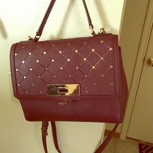 Burgundy Michael Kors purse